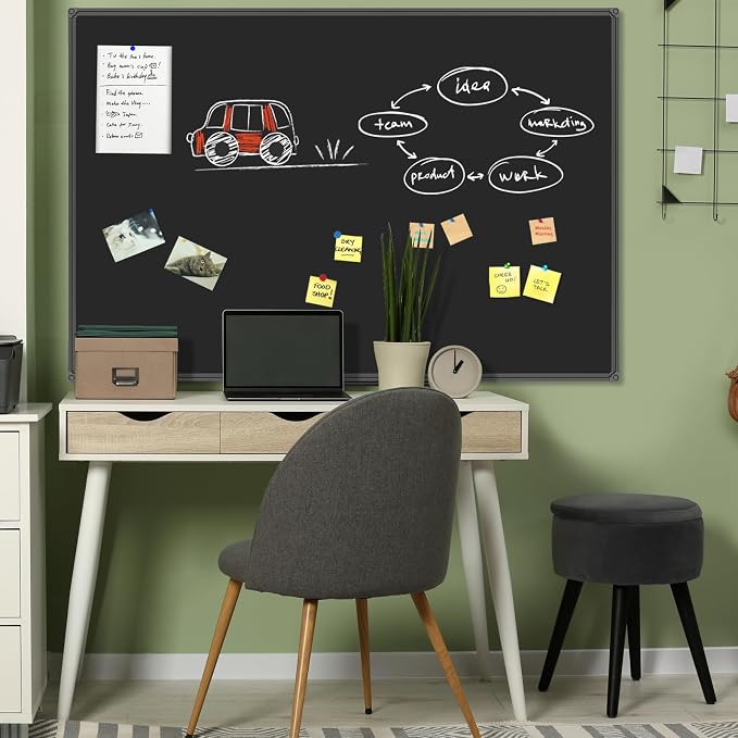 JILoffice Magnetic Chalkboard/Black Board 60 x 40 Inch - Image 6