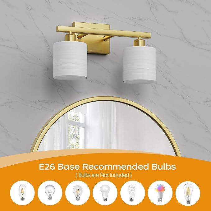 PARTPHONER Bathroom Light Fixtures, Bathroom Lighting Fixtures Over Mirror - Image 4