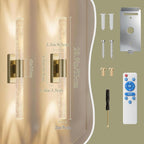 camuucci Battery Operated Wall Sconces Set of 2 Rechargeable Battery Powered - Image 4