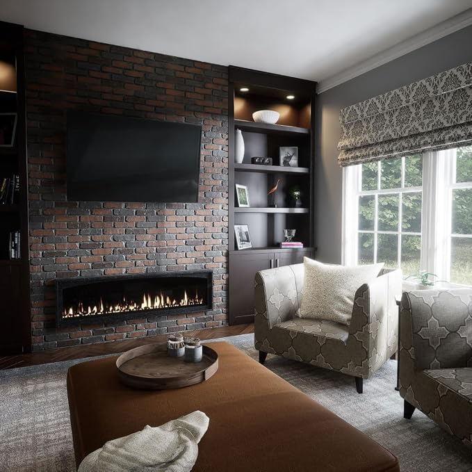 EverStone Aged Brick Faux Brick Panel, 46 7/8"W x 27"H x 1 1/4"D, Clay Creek - Image 11