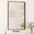 Keonjinn Black Bathroom Mirror for Vanity, Tempered Glass, Anti-Rust by Keonjinn