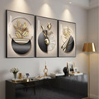 Large Framed Modern Elegant Wall Art - Image 2