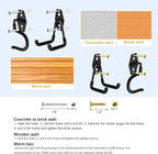 Heavy Duty Garage Hooks Storage, Anti-Slip Steel Wall Mount Multi-Size Utility - Image 6