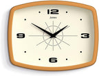 JONES CLOCKS® Movie wall Clock | Retro Rectangular Clock | 10 inch | Mustard by JONESCLOCKS