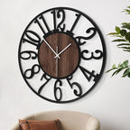 LEIKE Extra Large Wall Clocks, Silent Little Ticking, Battery Operated Vintage - Image 2