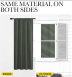 NICETOWN Blackout Curtains for Bedroom, Dark Mallard, 1 Pair, 70 by 63-inch - Image 5
