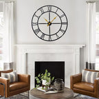 32 Inch Large Wall Clock for Living Room Decor – Easy-Assembly Silent - Image 3