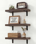 Easy Install Floating Shelves, 15.7 Inch Wall Mounted Wood Shelf, Hanging Shelf by Unknown