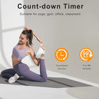 JALL 16" Large Digital Wall Mount Clock, Count Down Timer, Big LED, 8 RGB Color - Image 4