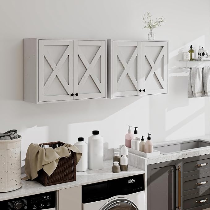 YOURLITE Laundry Cabinet, Medicine Cabinet, Bathroom Kitchen Storage Wall - Image 7