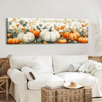 Pumpkin Canvas Wall Art Fall Picture Botanical Wall Decor - Image 3