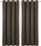 LEMOMO Blackout Curtains 66 x 95 inch/Chocolate Brown Curtains Set of 2 - Image 2