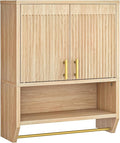 HOOBRO Fluted Medicine Cabinet, Farmhouse Bathroom Wall Cabinet by HOOBRO