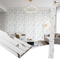 16 Pack Faux Marble Slat Wall Panels by Unknown