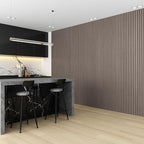 8-Pack WPC Wall Panels 118’’ x 6.1’’ 3D Slat Wall Panel Acoustic Wall Paneling - Image 4