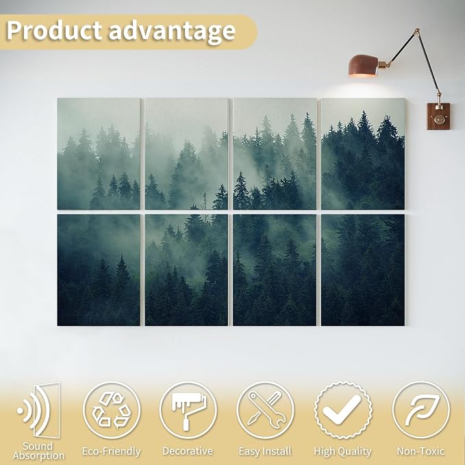 Art3d Soundproof Wall Panels 48"x32", Sound Absorbing Decorative Wall Panels - Image 4