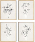HAUS AND HUES Grey Floral Wall Art by HausandHuesArtPrints