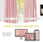 NICETOWN Baby Pink Velvet Curtains 84 inch Long 2 Panels - Image 7