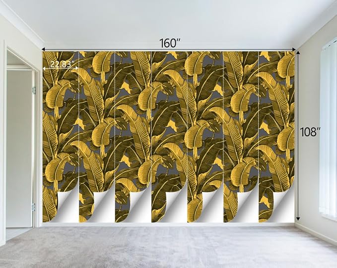 Vintage Gold Banana Leaf Bathroom wallpeper Living Room Bedroom Tropical Plant - Image 5