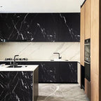 practicalWs 11.8"×78.7" Black Marble Contact Paper Matte Peel and Stick Kitchen - Image 8