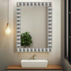 IVN Wallpaper Border Peel and Stick Wall Accent PVC Embossed Silver Floral - Image 2
