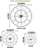 Sorbus Large Wall Clock for Living Room Decor - Image 7