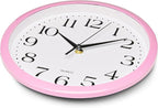 Bernhard Products Light Pink Wall Clock Silent Non Ticking - Image 4