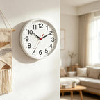 Rohioue Wall Clock Modern 10 Inch Battery Operated Silent Non Ticking Analog - Image 6