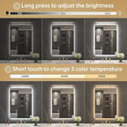 LOVESPEJO 22"x30" Backlit Mirror Bathroom, Lighted Bathroom Mirror - Image 4