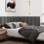IFNOW Wall Mounted Upholstered Headboard Queen, 3D Peel and Stick Soundproof - Image 4