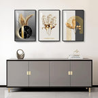 Framed Black and White Modern Luxury Wall Art, 3 Pieces Large Contemporary - Image 3