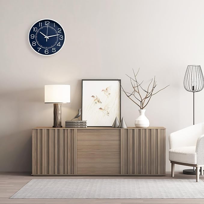 HZDHCLH 12inch Wall Clocks Battery Operated, Quartz Movement, Silent Non - Image 5