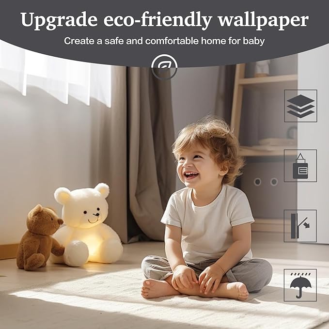 Dimoon 17.7''x236'' Peel and Stick Wallpaper Grey Contact Paper - Image 2