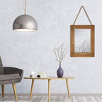 Rectangle Wall Mirror for Bathroom, Distressed White Wood Decor - Image 4