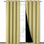 NICETOWN Full Shading Curtains 90" Long 2 Panels Set by NICETOWN