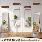 Antok 48"x14" Over the Door Mirror, Full Length Mirror Door Hanging - Image 8