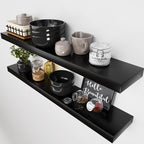 BAOBAB WORKSHOP Wood Floating Shelves by BAOBABWORKSHOP