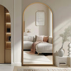 Beauty4U 71" x 32" Arched Full Length Mirror, HD Tempered Glass Floor Mirror - Image 7