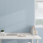 Grasscloth Textured Wallpaper Light Blue Linen Thick 24" X 394" Fabric Contact by osayhome