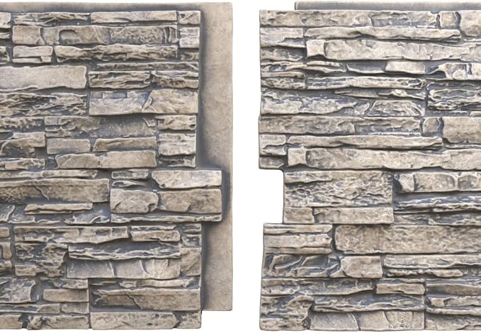 EverStone Canyon Ridge Faux Stone Panel, 45 3/4"W x 24 1/2"H x 1 1/4"D - Image 8