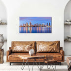 San Diego Skyline Wall Art Night View USA Cityscape Wall Decor Nature Sunset - Image 5