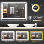 Hivone 60X40 LED Bathroom Mirror - Image 4