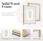 3 Piece Framed Canvas Floral Wall Art - Image 6