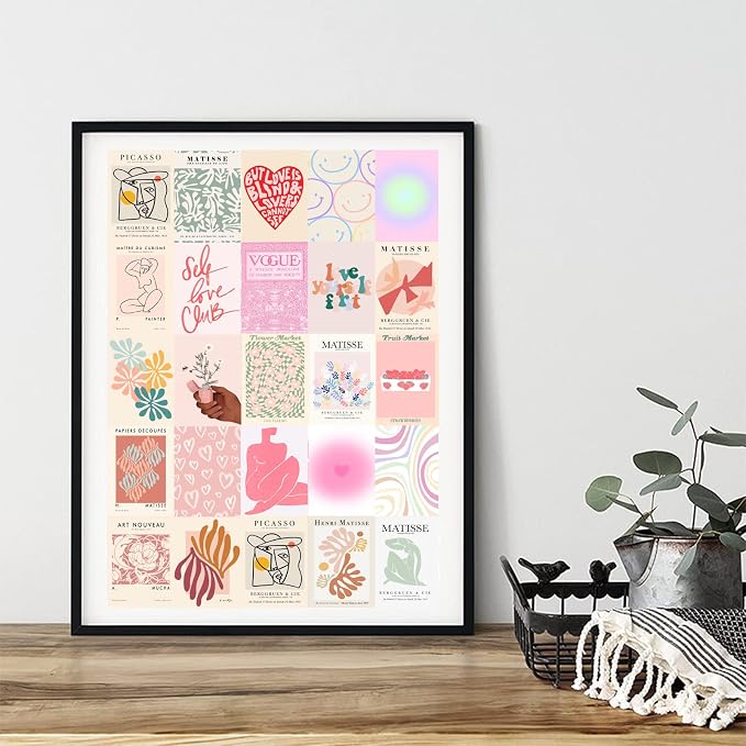 KBKBART 70pcs Danish Pastel Wall Collage Kit Aesthetic Pictures, Cute Danish - Image 6
