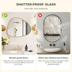 WallBeyond Asymmetrical Mirror, Irregular Wall Mirror, Wall Mirrors Decorative - Image 5