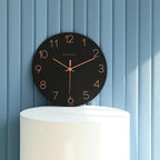 mooas Flatwood Black Wall Clock - Image 6