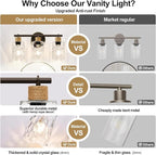 MOKATNG Bathroom Light Fixtures, 3-Light Coastal Vanity Lights - Image 2