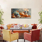 Pumpkin Wall Art Fall Kitchen Wall Decor Farmhouse Halloween Pictures Autumn - Image 5