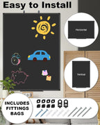 XBoard Magnetic Chalkboard Blackboard 48 x 36, Chalk Board/Black Board - Image 3