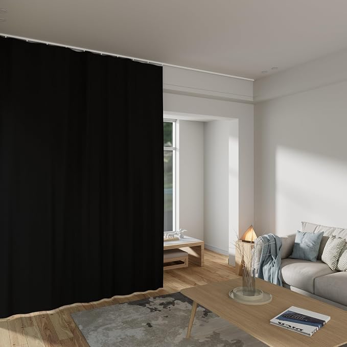 MaKefeile Room Divider Curtains Total Blackout Privacy Curtain Panel Room - Image 6
